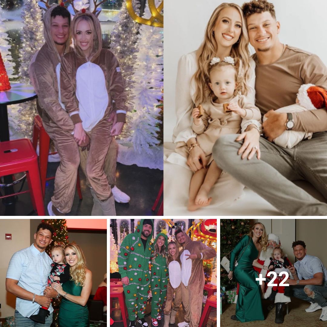 IN PHOTOS: Patrick Mahomes and Brittany dress up for Christmas ...